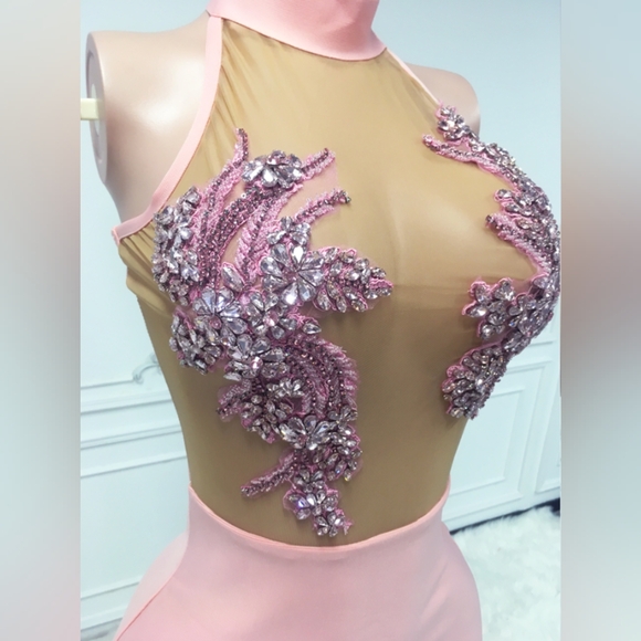 Sexy Mini Birthday Cocktail Dress Women Pink Mini Dress - Picture 4 of 13